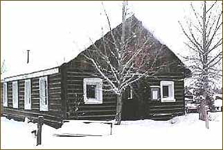 Fresh snow at the Log Chapel